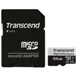   Transcend 64GB microSDXC class 10 UHS-I U1 High Endurance (TS64GUSD350V) -  1