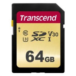   Transcend 64GB SDXC class 10 UHS-I (TS64GSDC500S)