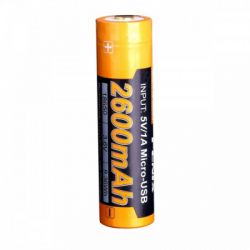 Акумулятор Fenix 18650 2600 mAh micro usb зарядка (ARB-L18-2600U) - Картинка 5