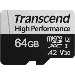   Transcend 64GB microSD class 10 UHS-I U3 A2 (TS64GUSD330S)
