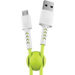���� ������ USB 2.0 AM to Micro 5P 1.0m Soft white/lime Pixus (4897058531176)