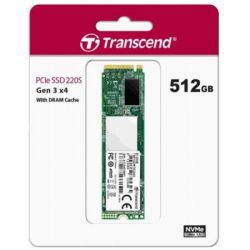 ������������ ����������� M.2 512Gb, Transcend 220S, PCI-E 3.0 x4, 3D TLC, 3300/1100 MB/s (TS512GMTE220S) - �������� 2