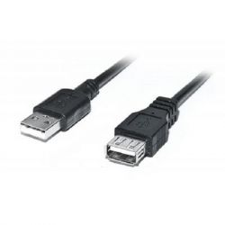   USB 2.0 AM/AF 2.0m Pro black REAL-EL (EL123500028)
