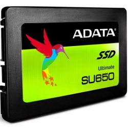   960Gb, ADATA Ultimate SU650, SATA3, 2.5", 3D TLC, 520/450 MB/s (ASU650SS-960GT-R) -  2
