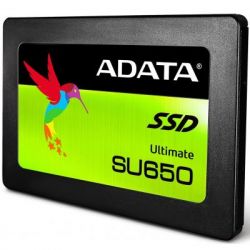  960Gb, ADATA Ultimate SU650, SATA3, 2.5", 3D TLC, 520/450 MB/s (ASU650SS-960GT-R) -  3