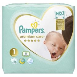 Pampers Premium Care New Born  1 (2-5 ) 26  (8001841104614) -  2
