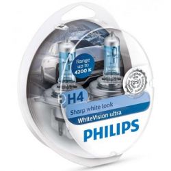  PHILIPS H4 WhiteVision Ultra +60% 2 (12342WVUSM) -  4