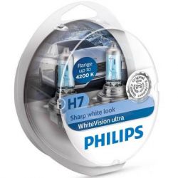 Автолампа Philips H7 WhiteVision Ultra +60% 2шт (12972WVUSM) - Картинка 4