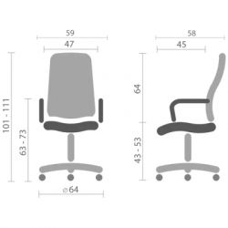 Кресло офисное Special4You Solano 2 office artleather black E7108 - Картинка 12