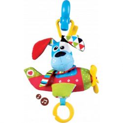 Іграшка на коляску Yookidoo Собачка пілот музична (70633)