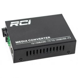 Медиаконвертер RCI 100M, 20km, SC, RJ45, Tx 1310nm, standart size metal case (RCI902W-FE-20-T)