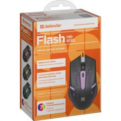  Defender Flash MB-600L, Black, USB, , 800/1000/1200 dpi, 4 , 7  , 1.5  (52600) -  7