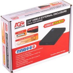 Кишеня зовнішня AgeStar 2.5", USB3.0, черный (3UB2P2) - Картинка 3