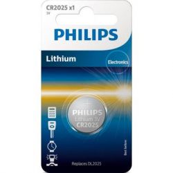 Плоский элемент питания Philips Minicells CR2025 CR2025/01B 1шт./уп.
