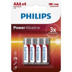  Philips AAA LR03 Power Alkaline * 4 (LR03P4B/10)