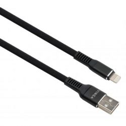   USB 2.0 AM to Lightning 1.0m flat nylon black Vinga (VCPDCLFNB1BK)