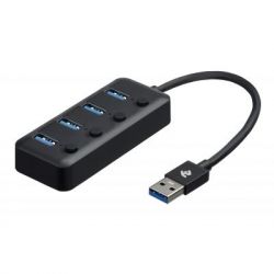  2E USB 2.0 to 4*USB3.0, with switch, 0.25  (2E-W1405) -  1
