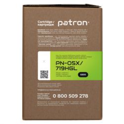  Patron HP LJ CE505X/CANON 719H GREEN Label (PN-05X/719HGL) -  3