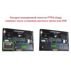 ����������� ��� �������� Dell XPS 15-9560 (short) H5H20, 56Wh (4649mAh), 3cell, 11.4V, Li- (A47314) - �������� 4