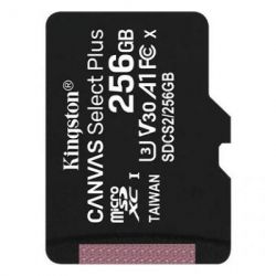  ' microSDXC, 256Gb, Class10 UHS-I U3 V30 A1, Kingston Canvas Select Plus,  , R100 / W85 MB/s (SDCS2/256GBSP)