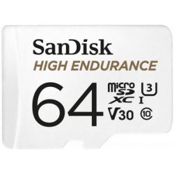  '  ' SanDisk 64GB microSDXC class 10 UHS-I U3 V30 High Endurance (SDSQQNR-064G-GN6IA) -  1