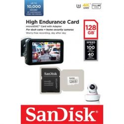   SANDISK 128GB microSDXC class 10 UHS-I U3 V30 High Endurance (SDSQQNR-128G-GN6IA) -  2