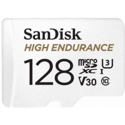   SANDISK 128GB microSDXC class 10 UHS-I U3 V30 High Endurance (SDSQQNR-128G-GN6IA)
