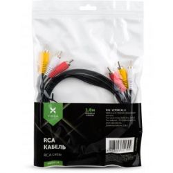 Кабель мультимедійний 3RCA to 3RCA 1.8m Vinga (VCP3RCA1.8) - Картинка 4