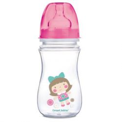 Пляшечка для годування Canpol babies антиколькова EasyStart Newborn baby 240мл (35/221_pin)