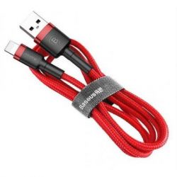   USB 2.0 AM to USB-C 1.0m Cafule 3A red+red Baseus (CATKLF-B09)