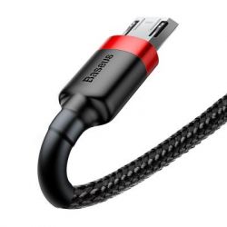   USB 2.0 AM to Micro 5P 1.0m Cafule 2.4A red+black Baseus (CAMKLF-B91) -  2