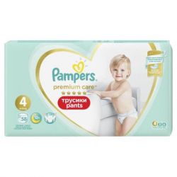 ϳ Pampers Premium Care Pants Maxi  4 (9-15 ), 58  (8001090759993) -  4