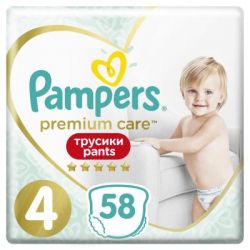  Pampers Premium Care Pants Maxi  4 (9-15 ), 58  (8001090759993) -  1