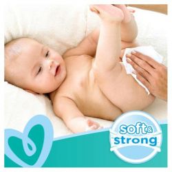 Дитячі вологі серветки Pampers Fresh Clean 80 шт (8001841077598) - Картинка 5