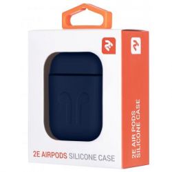    2E  Apple AirPods Pure Color Silicone Imprint 1.5  Navy (2E-AIR-PODS-IBSI-1.5-NV) -  3