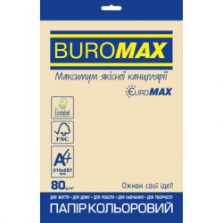 ������ Buromax �4, 80g, PASTEL cream, 20sh, EUROMAX (BM.2721220E-49)