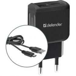 Зарядное устройство Defender UPС-21 2xUSB,5V/2.1А кабель microUSB (83581) - Картинка 2