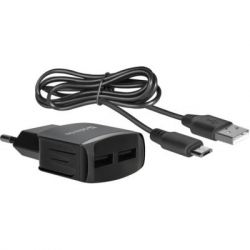 Зарядное устройство Defender UPС-21 2xUSB,5V/2.1А кабель microUSB (83581) - Картинка 4