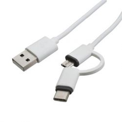   USB 2.0 AM to Micro 5P + Type-C 1.0m PATRON (CAB-PN-MIC-TYPE-C-1M) -  1