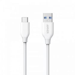  USB 3.0 AM to Type-C 0.9m Powerline V3 White Anker (A8163H21/A8163G21) -  2