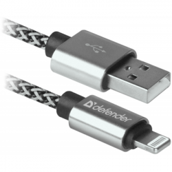   USB 2.0 AM to Lightning 1.0m ACH01-03T PRO White Defender (87809) -  1