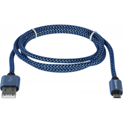 ���� ������ USB 2.0 AM to Micro 5P 1.0m USB08-03T blue Defender (87805) - �������� 2