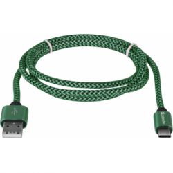   USB 2.0 AM to Type-C 1.0m USB09-03T PRO green Defender (87816) -  2