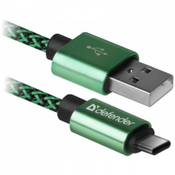   USB 2.0 AM to Type-C 1.0m USB09-03T PRO green Defender (87816)