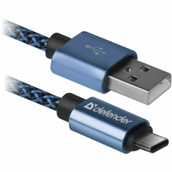   USB 2.0 AM to Type-C 1.0m USB09-03T PRO blue Defender (87817)