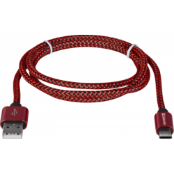   USB 2.0 AM to Type-C 1.0m USB09-03T PRO red Defender (87813) -  2