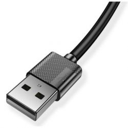   USB 2.0 AM to Micro 5P 2.0m Nets T-M801 Black T-Phox (T-M801(2) black) -  4
