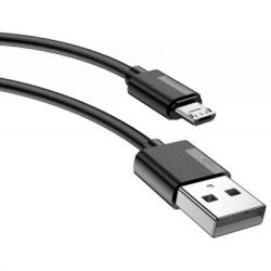   USB 2.0 AM to Micro 5P 2.0m Nets T-M801 Black T-Phox (T-M801(2) black) -  5