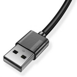   USB 2.0 AM to Type-C 0.3m Nets T-C801 Black T-Phox (T-C801(0.3) Black) -  4