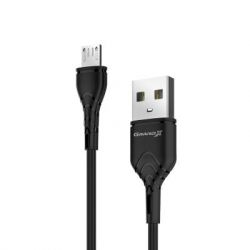  USB 2.0 Micro - 1.0  Grand-X PM-03B 3A, CU, Fast harge, Black, BOX -  1
